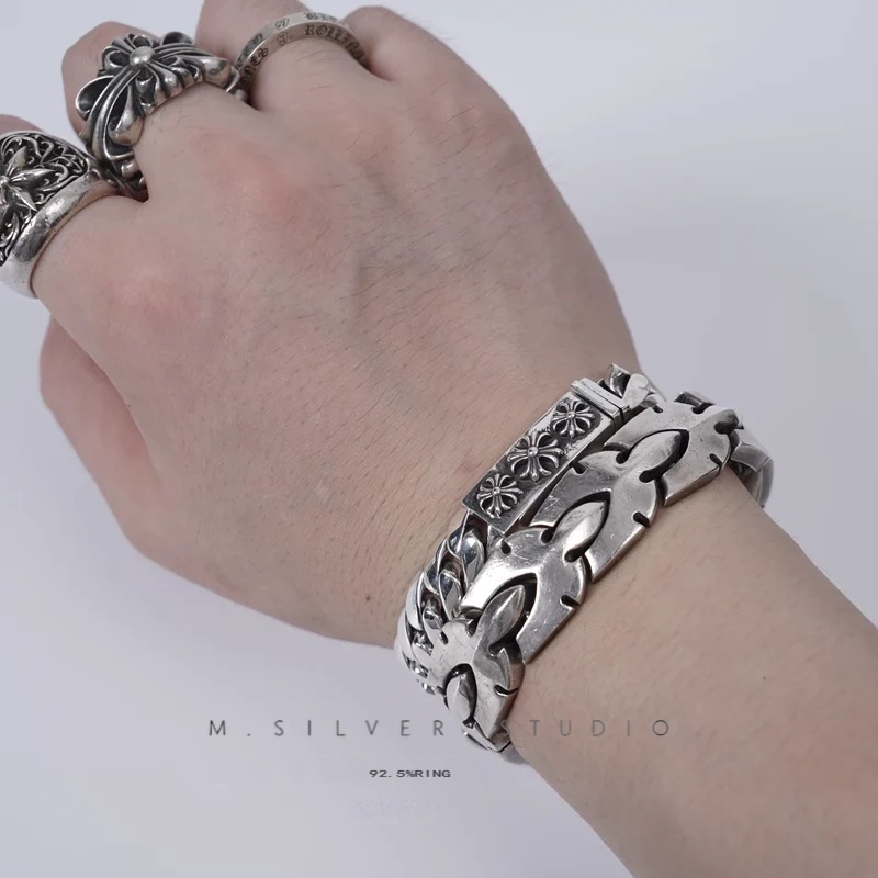 Chrome Hearts Cross Ring - Gothic 925 Sterling Silver Jewelry | David Studio