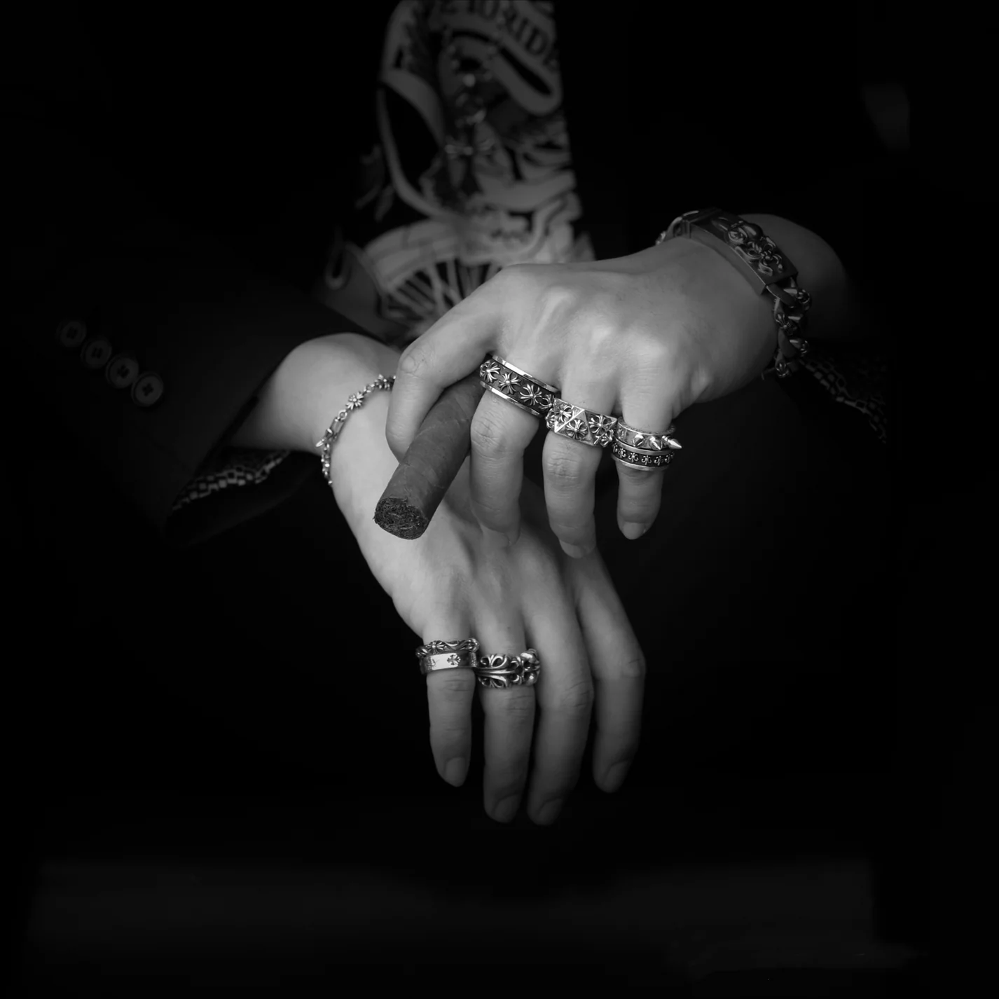 Chrome Hearts Cross Ring - Gothic 925 Sterling Silver Jewelry | David Studio