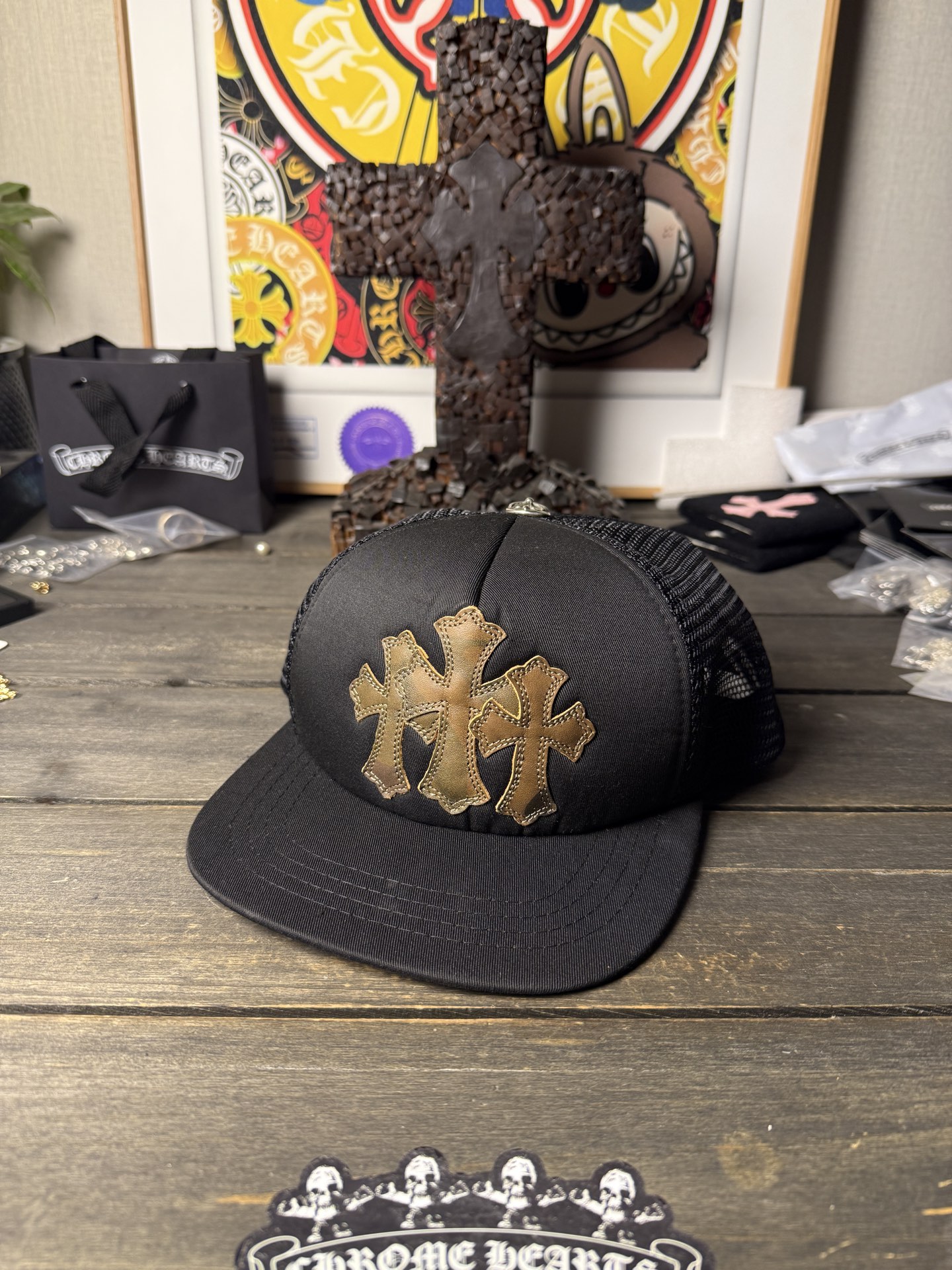 Chrome Hearts Cross Ring - Gothic 925 Sterling Silver Jewelry | David Studio