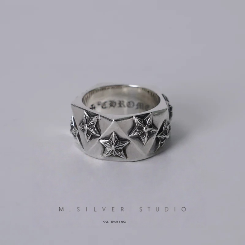 Chrome Hearts Cross Ring - Gothic 925 Sterling Silver Jewelry | David Studio