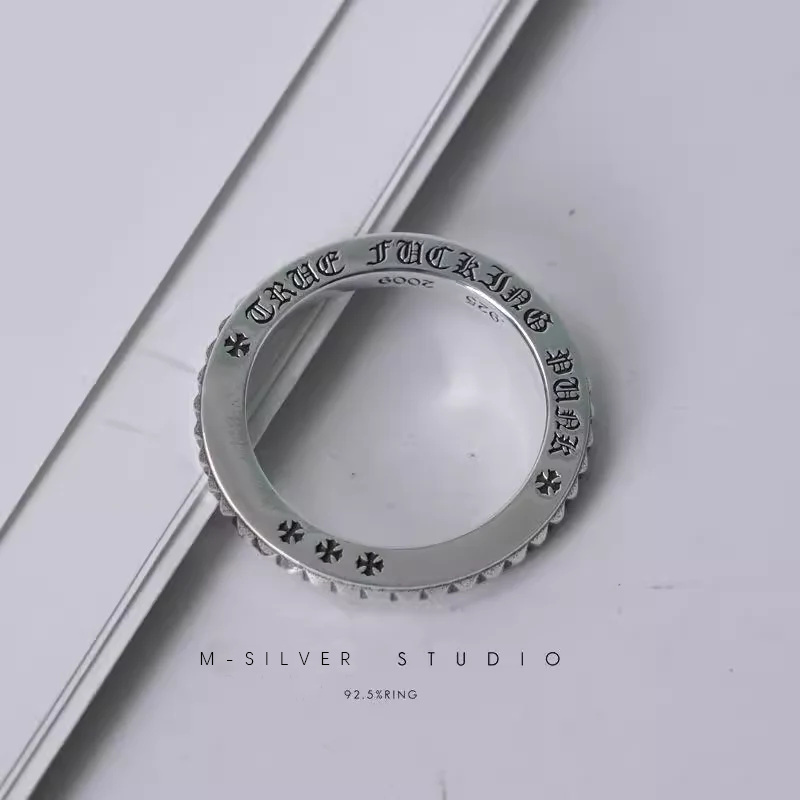 Chrome Hearts Cross Ring - Gothic 925 Sterling Silver Jewelry | David Studio