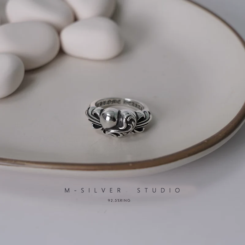 Chrome Hearts Cross Ring - Gothic 925 Sterling Silver Jewelry | David Studio