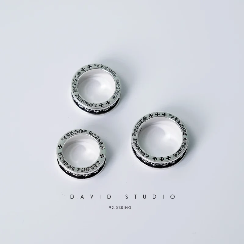 Chrome Hearts Cross Ring - Gothic 925 Sterling Silver Jewelry | David Studio
