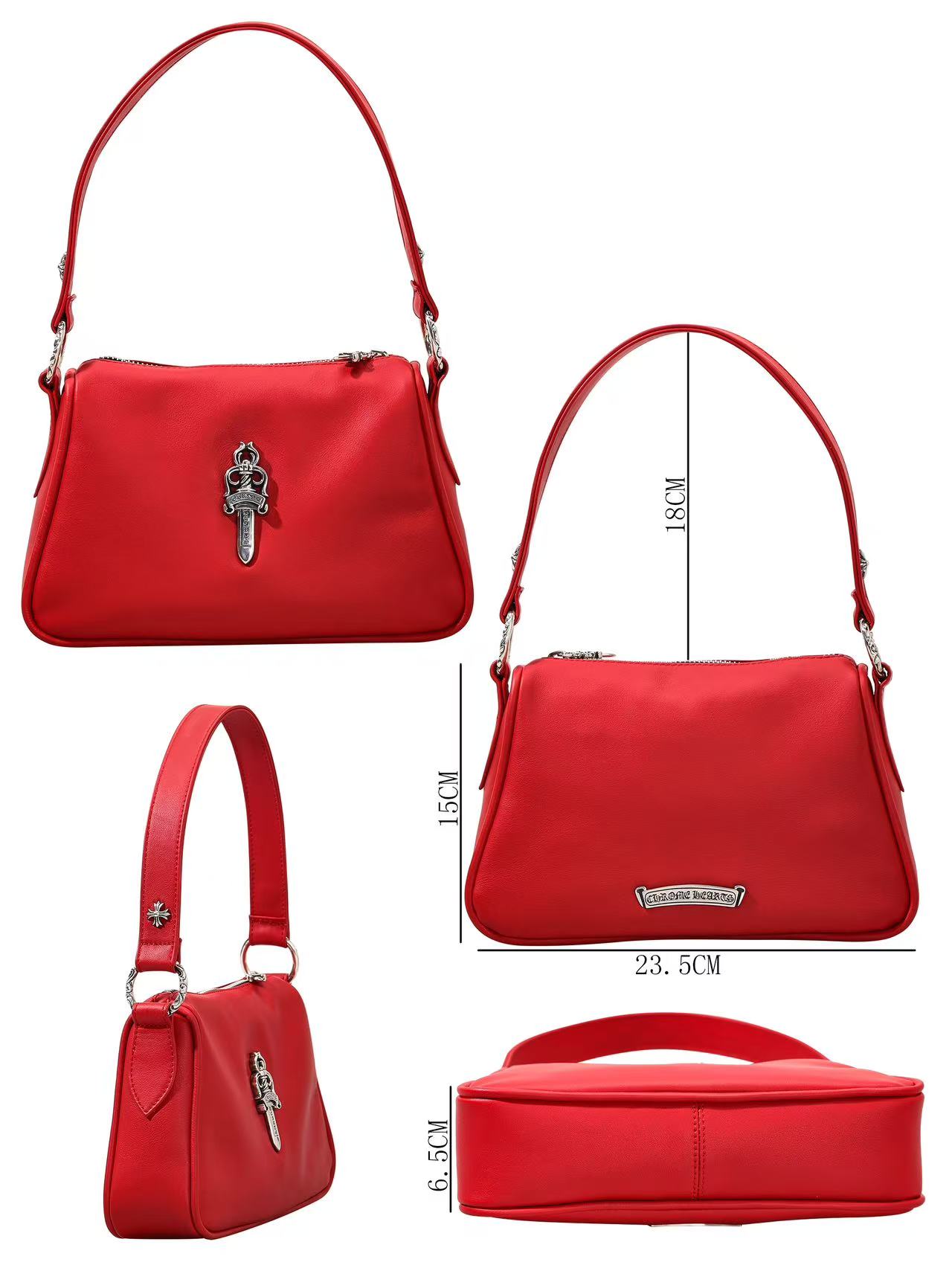 Chrome Hearts Cross Ring - Gothic 925 Sterling Silver Jewelry | David Studio