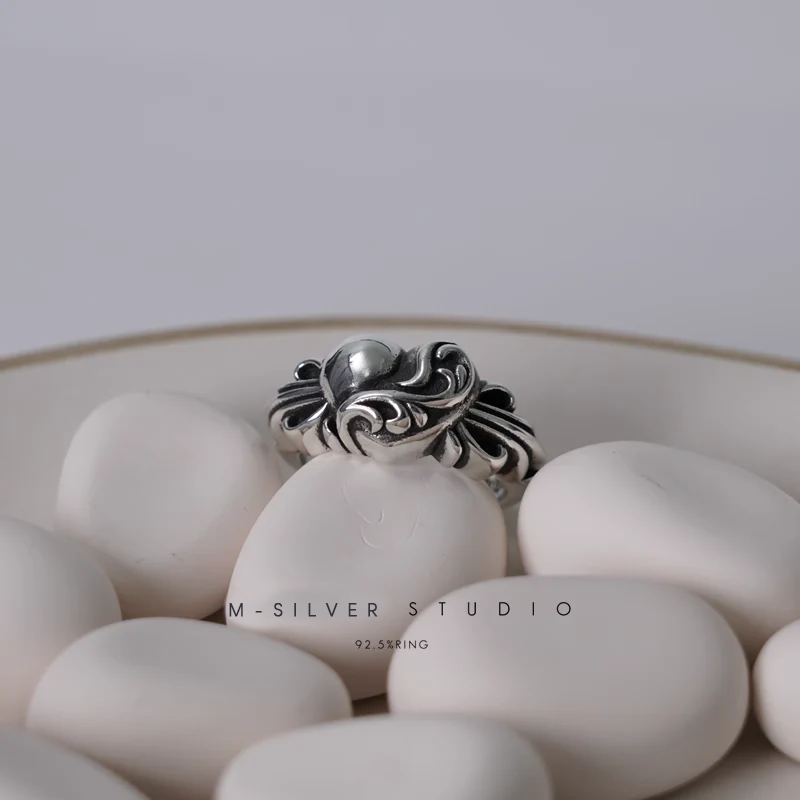 Chrome Hearts Cross Ring - Gothic 925 Sterling Silver Jewelry | David Studio