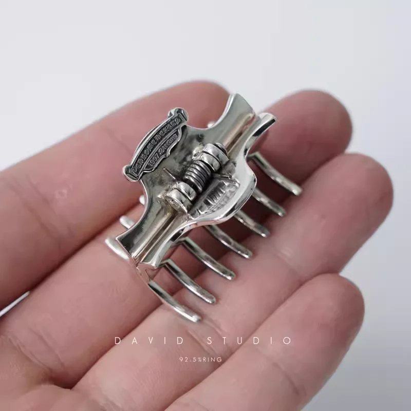 Chrome Hearts Cross Ring - Gothic 925 Sterling Silver Jewelry | David Studio