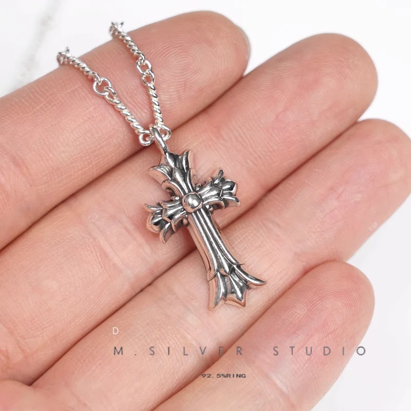 Chrome Hearts Cross Ring - Gothic 925 Sterling Silver Jewelry | David Studio