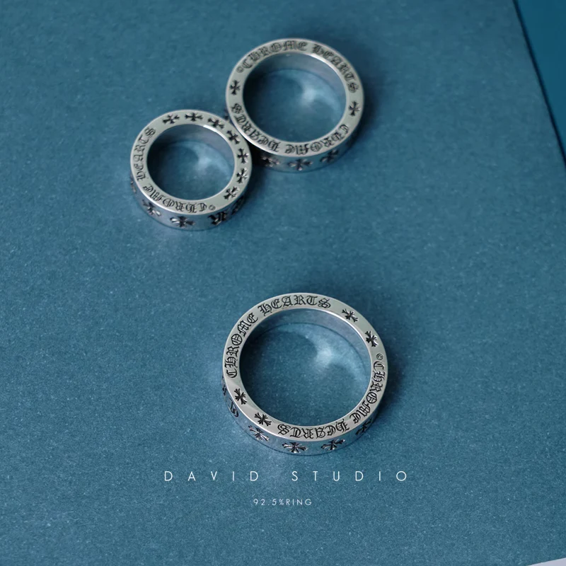 Chrome Hearts Cross Ring - Gothic 925 Sterling Silver Jewelry | David Studio