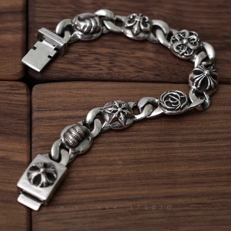 Chrome Hearts Cross Ring - Gothic 925 Sterling Silver Jewelry | David Studio