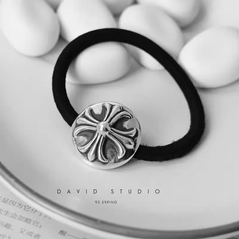 Chrome Hearts Cross Ring - Gothic 925 Sterling Silver Jewelry | David Studio