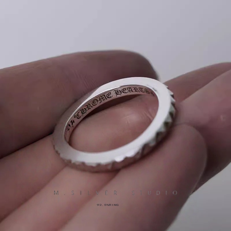 Chrome Hearts Cross Ring - Gothic 925 Sterling Silver Jewelry | David Studio