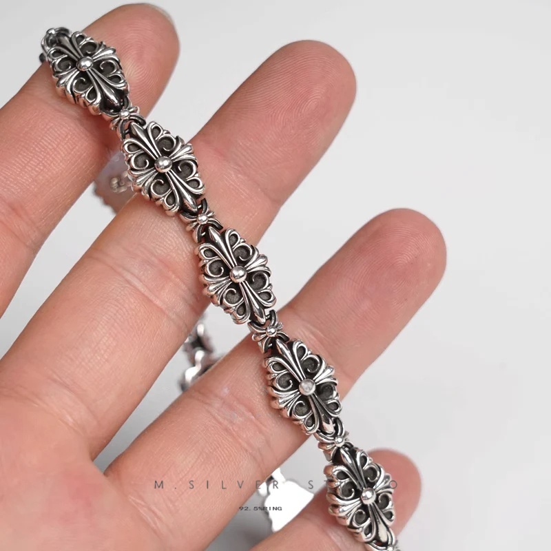 Chrome Hearts Cross Ring - Gothic 925 Sterling Silver Jewelry | David Studio