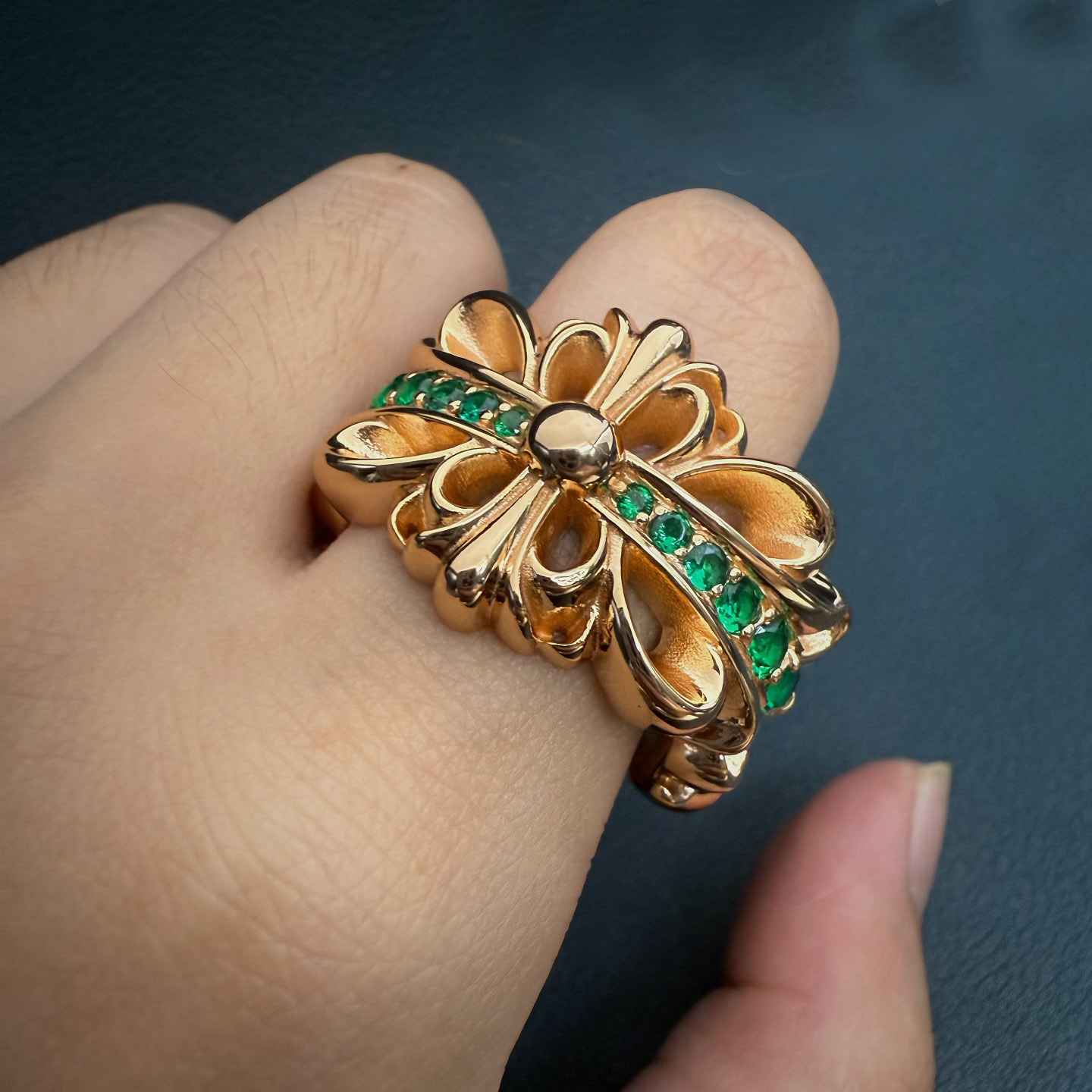 Chrome Hearts Cross Ring - Gothic 925 Sterling Silver Jewelry | David Studio