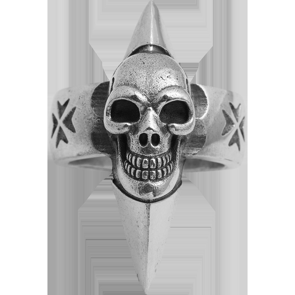 Chrome Hearts Cross Ring - Gothic 925 Sterling Silver Jewelry | David Studio