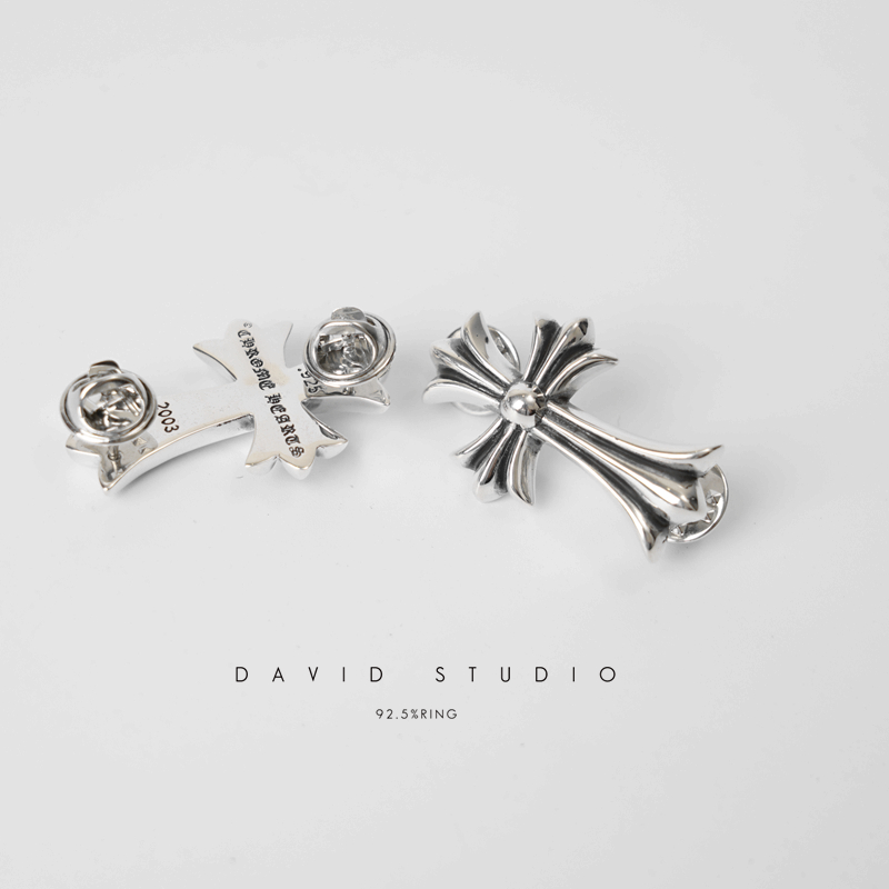 Chrome Hearts Cross Ring - Gothic 925 Sterling Silver Jewelry | David Studio