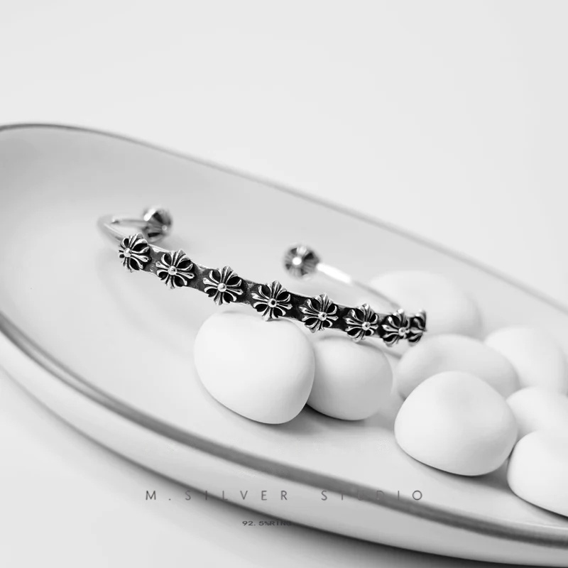 Chrome Hearts Cross Ring - Gothic 925 Sterling Silver Jewelry | David Studio