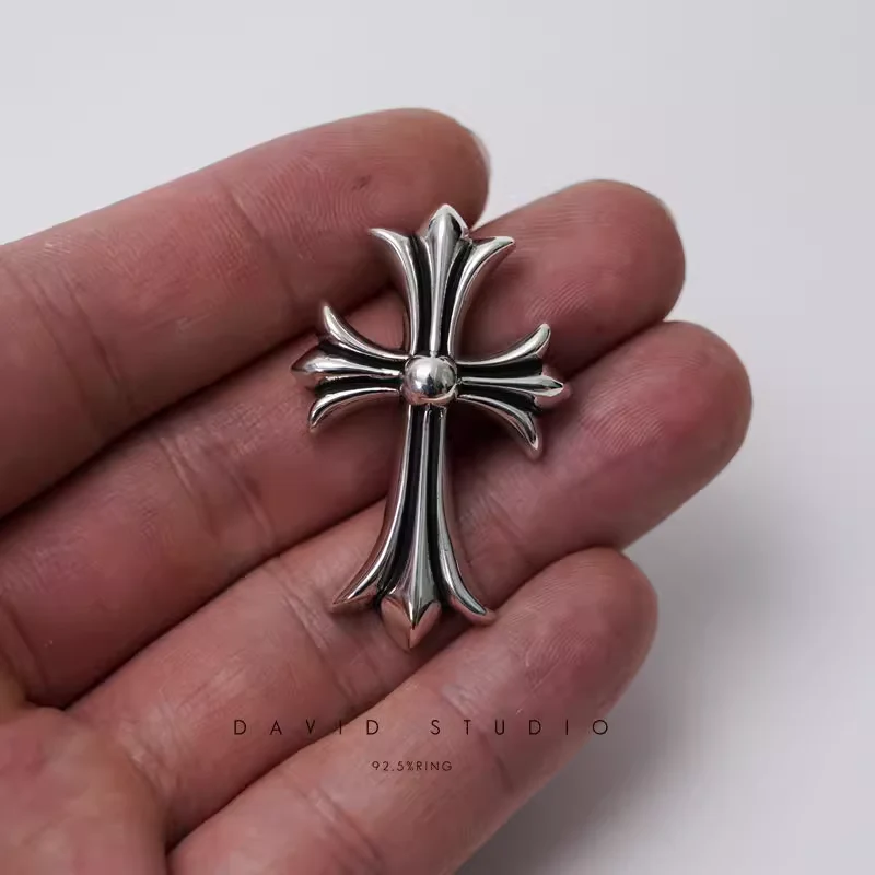 Chrome Hearts Cross Ring - Gothic 925 Sterling Silver Jewelry | David Studio