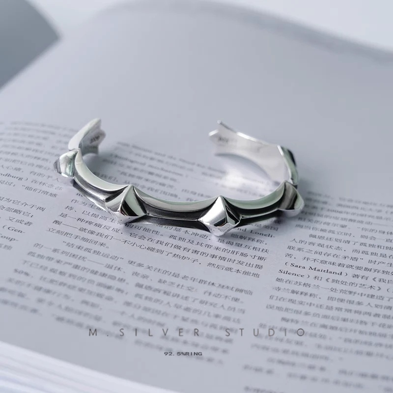 Chrome Hearts Cross Ring - Gothic 925 Sterling Silver Jewelry | David Studio