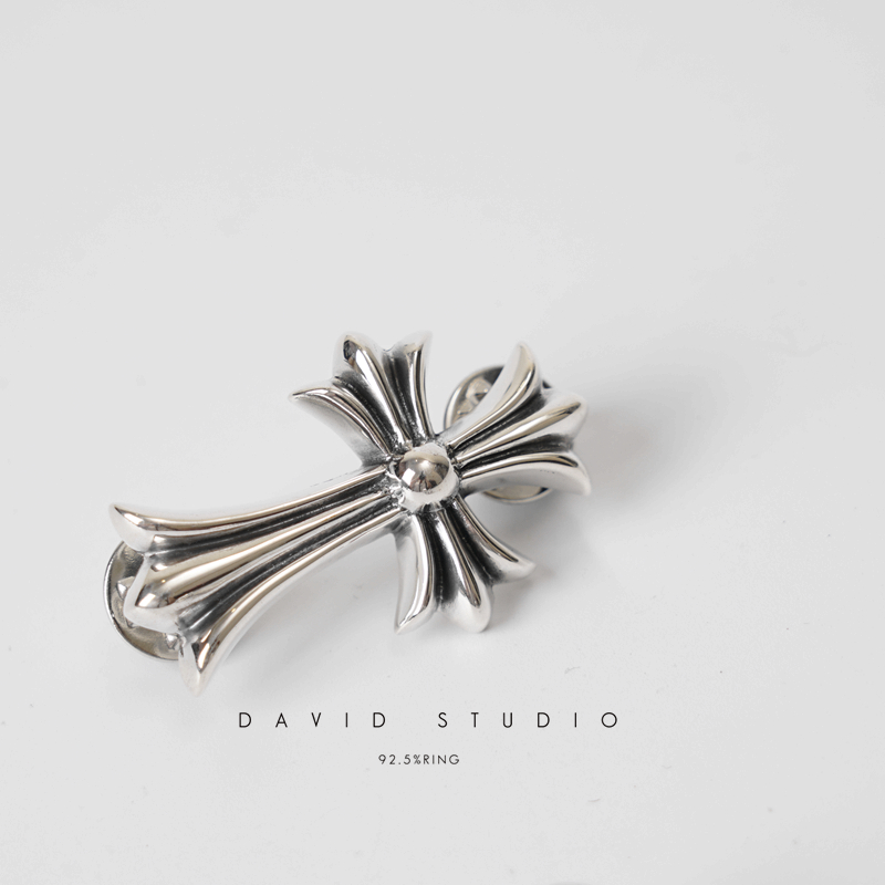Chrome Hearts Cross Ring - Gothic 925 Sterling Silver Jewelry | David Studio