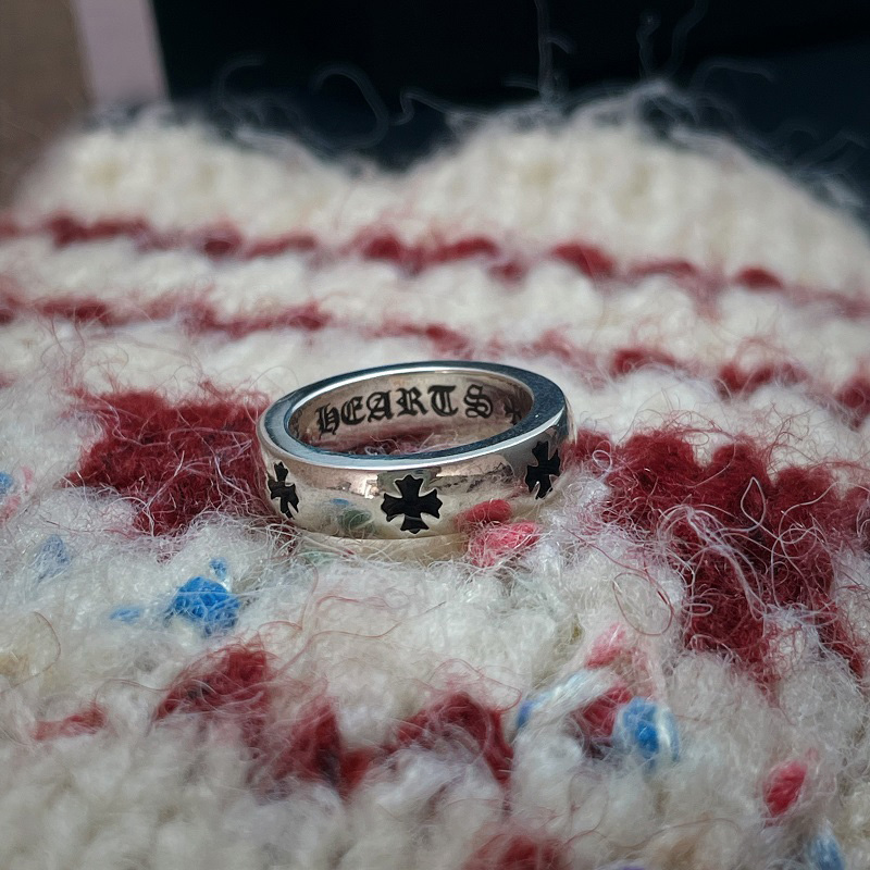 Chrome Hearts Cross Ring - Gothic 925 Sterling Silver Jewelry | David Studio