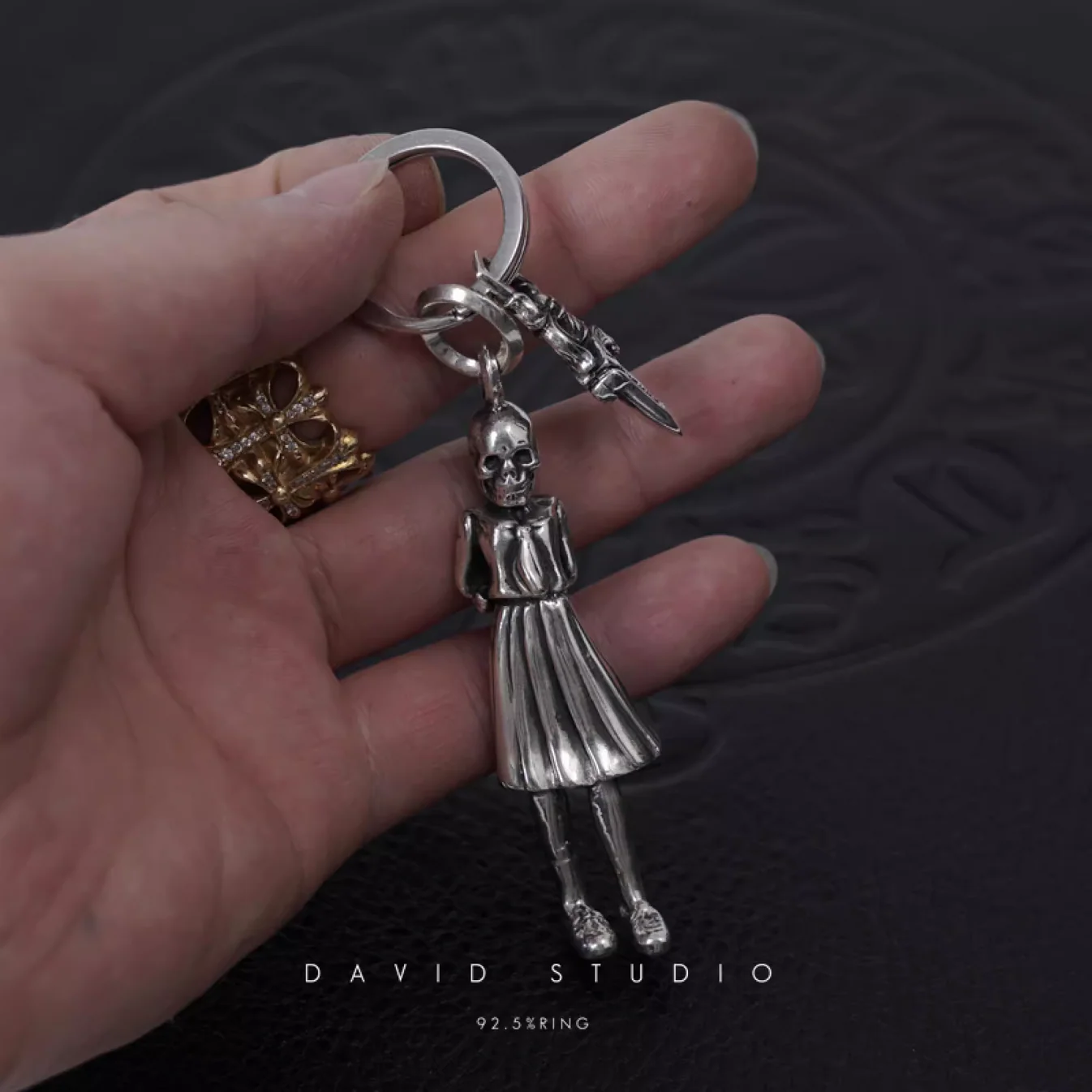 Chrome Hearts Cross Ring - Gothic 925 Sterling Silver Jewelry | David Studio