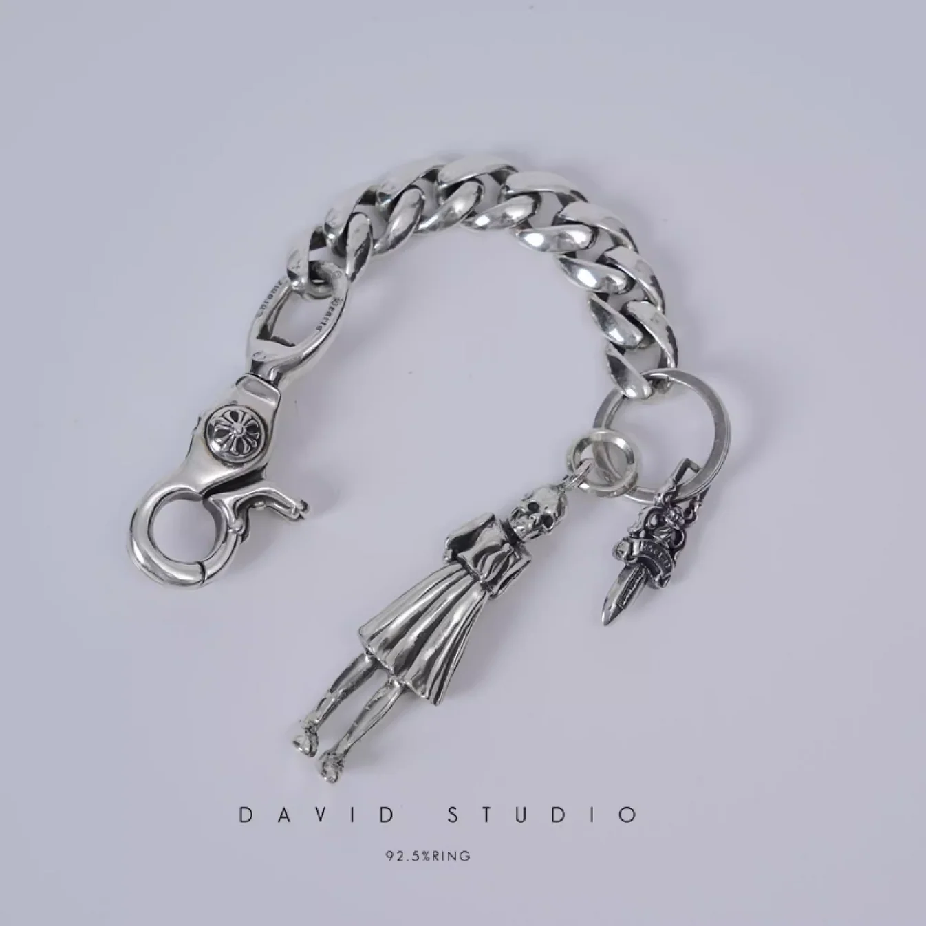 Chrome Hearts Cross Ring - Gothic 925 Sterling Silver Jewelry | David Studio