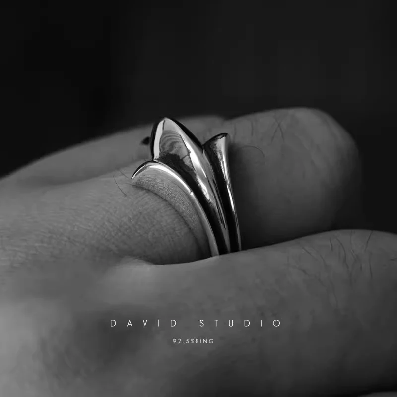 Chrome Hearts Cross Ring - Gothic 925 Sterling Silver Jewelry | David Studio