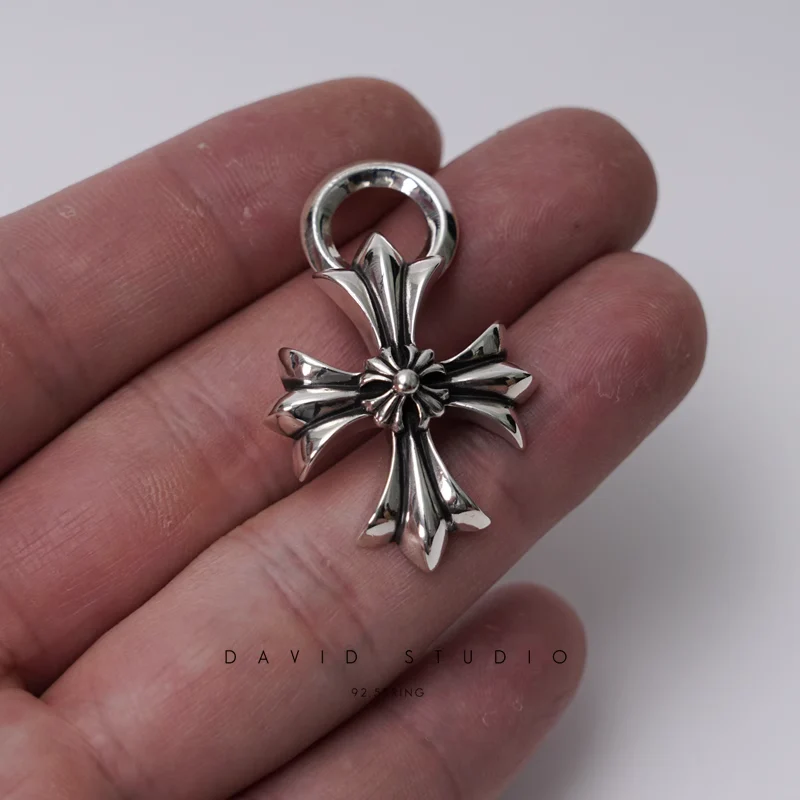 Chrome Hearts Cross Ring - Gothic 925 Sterling Silver Jewelry | David Studio