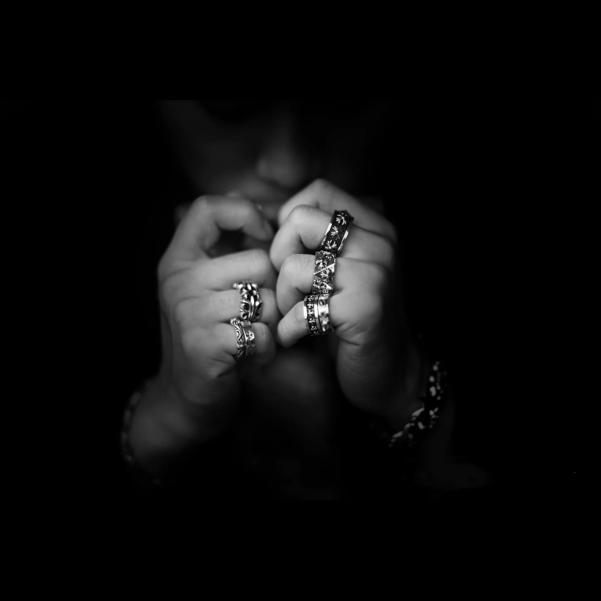 Chrome Hearts Cross Ring - Gothic 925 Sterling Silver Jewelry | David Studio