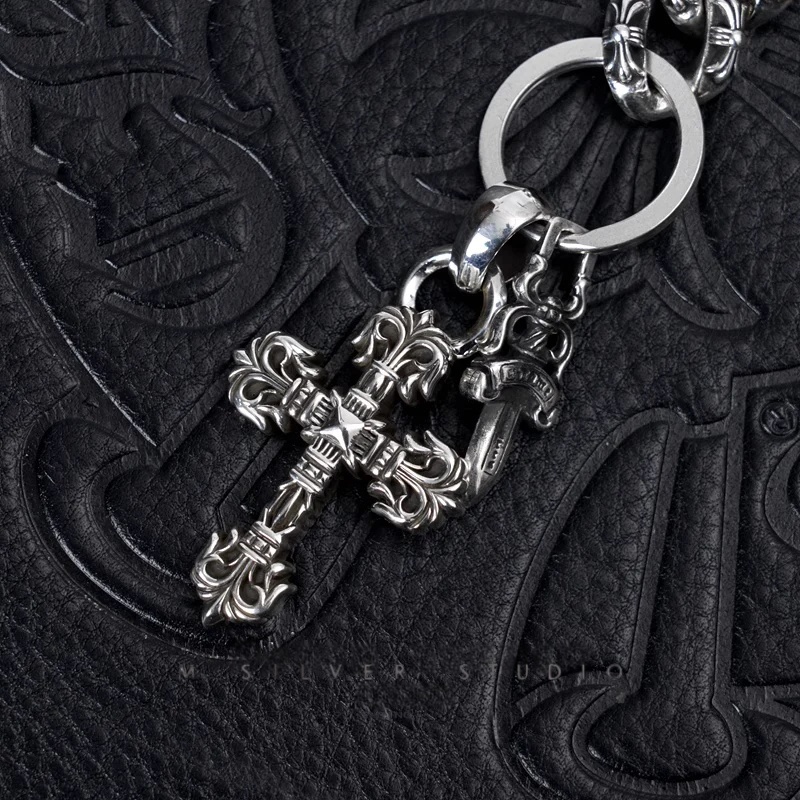 Chrome Hearts Cross Ring - Gothic 925 Sterling Silver Jewelry | David Studio