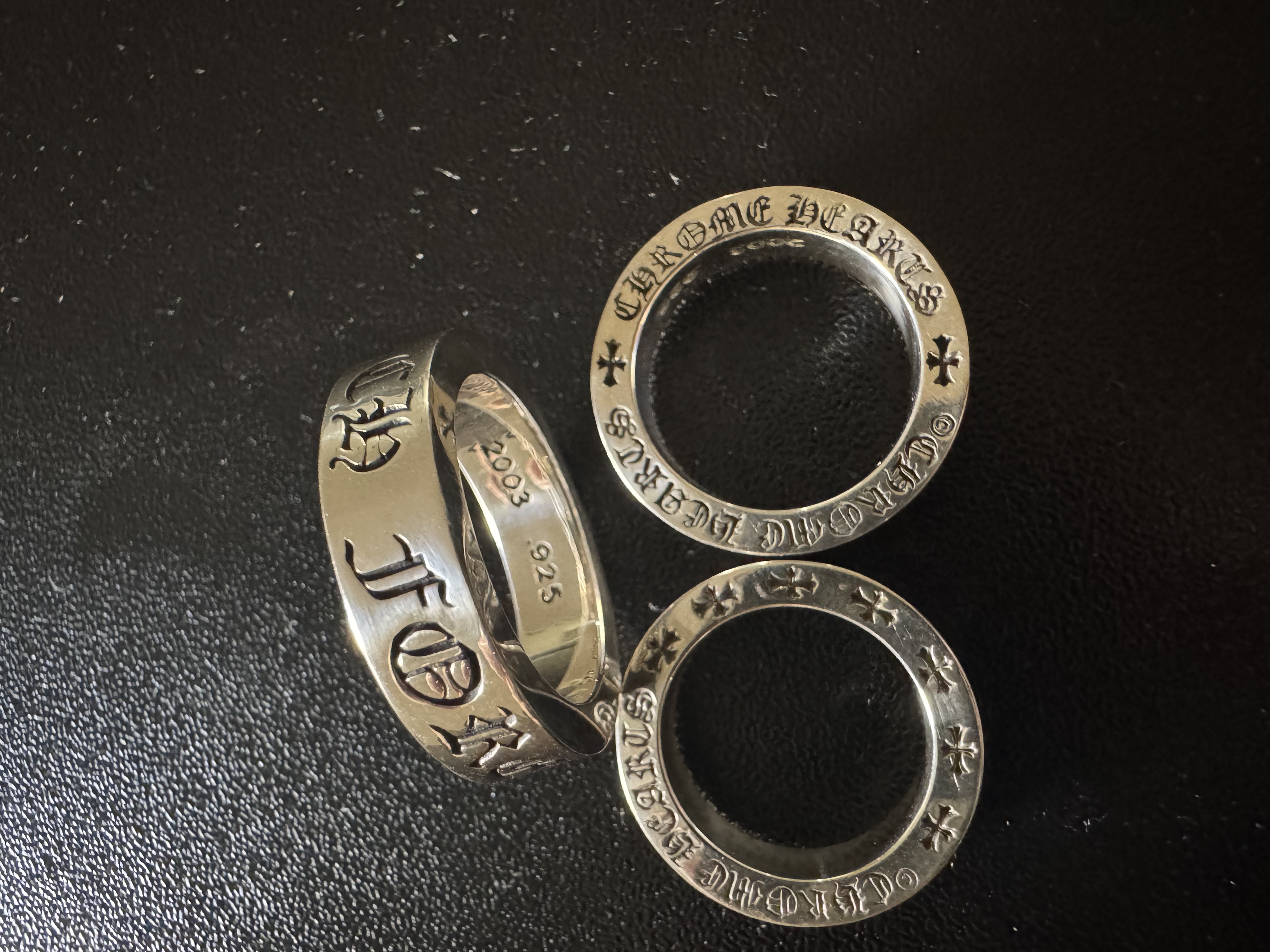 Chrome Hearts Cross Ring - Gothic 925 Sterling Silver Jewelry | David Studio