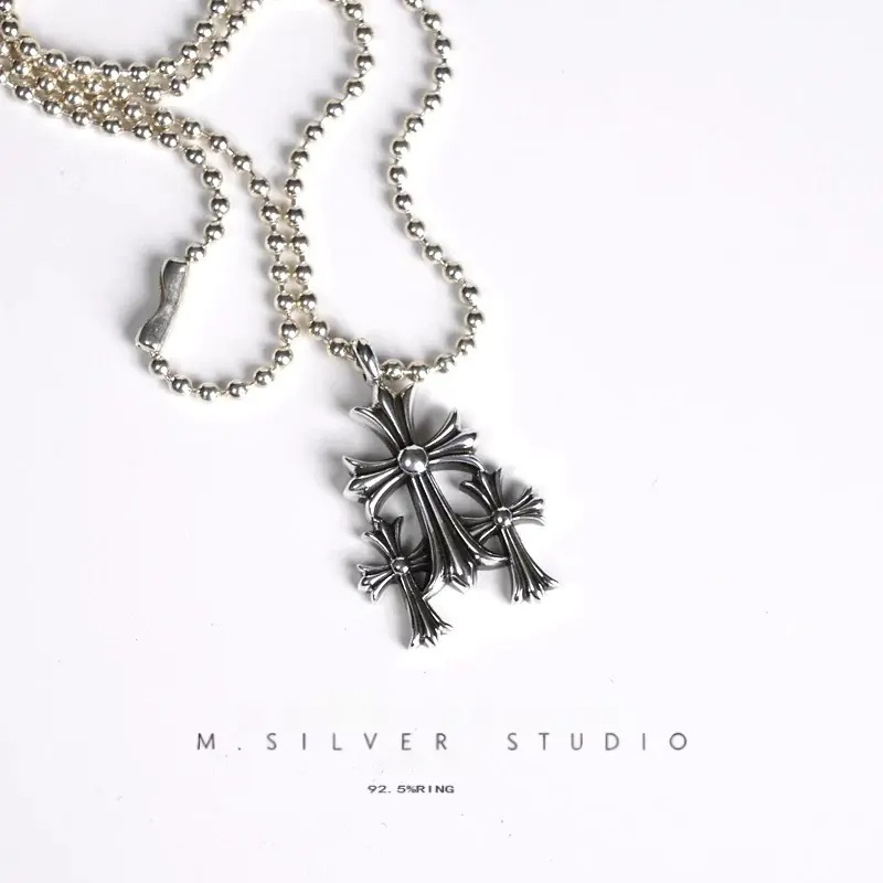 Chrome Hearts Cross Ring - Gothic 925 Sterling Silver Jewelry | David Studio