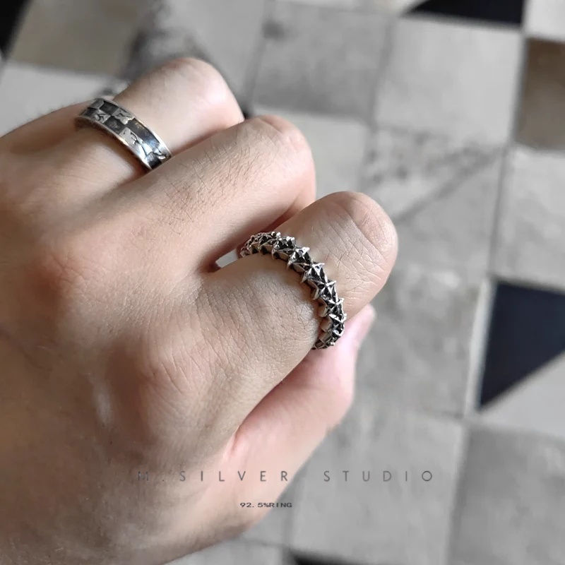 Chrome Hearts Cross Ring - Gothic 925 Sterling Silver Jewelry | David Studio
