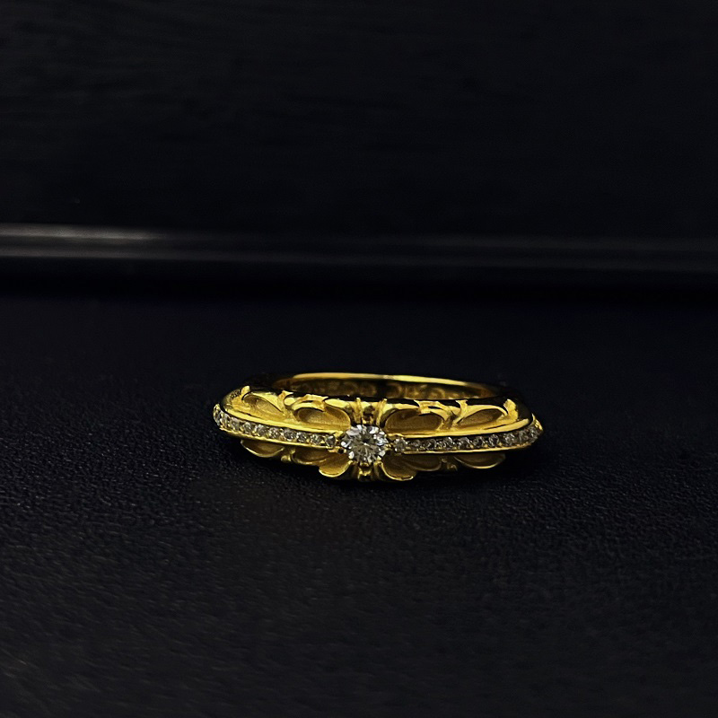 Chrome Hearts Cross Ring - Gothic 925 Sterling Silver Jewelry | David Studio