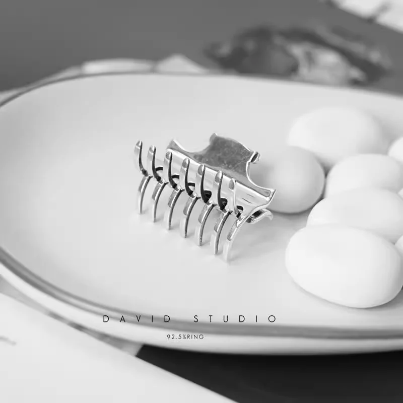 Chrome Hearts Cross Ring - Gothic 925 Sterling Silver Jewelry | David Studio