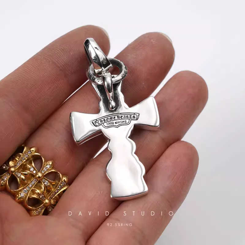 Chrome Hearts Cross Ring - Gothic 925 Sterling Silver Jewelry | David Studio