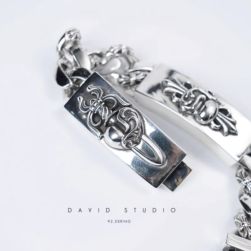 Chrome Hearts Cross Ring - Gothic 925 Sterling Silver Jewelry | David Studio