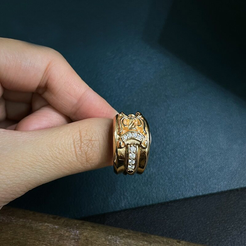 Chrome Hearts Cross Ring - Gothic 925 Sterling Silver Jewelry | David Studio