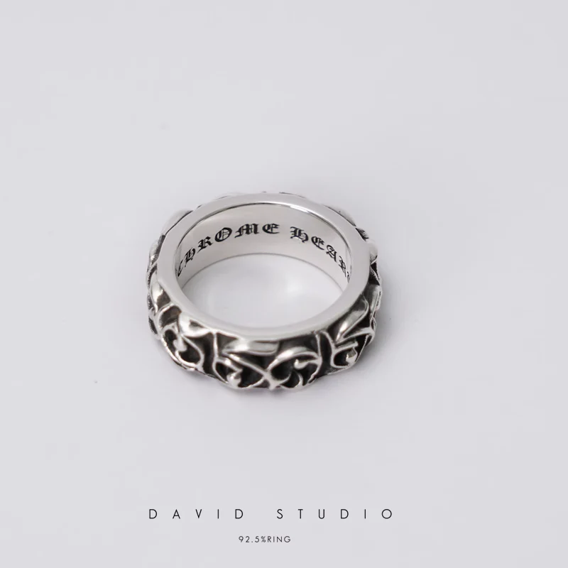 Chrome Hearts Cross Ring - Gothic 925 Sterling Silver Jewelry | David Studio