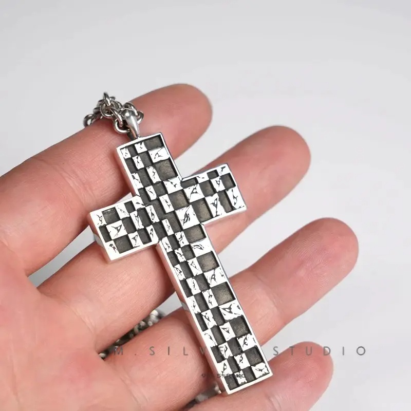 Chrome Hearts Cross Ring - Gothic 925 Sterling Silver Jewelry | David Studio