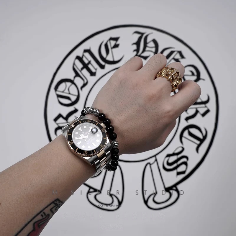 Chrome Hearts Cross Ring - Gothic 925 Sterling Silver Jewelry | David Studio