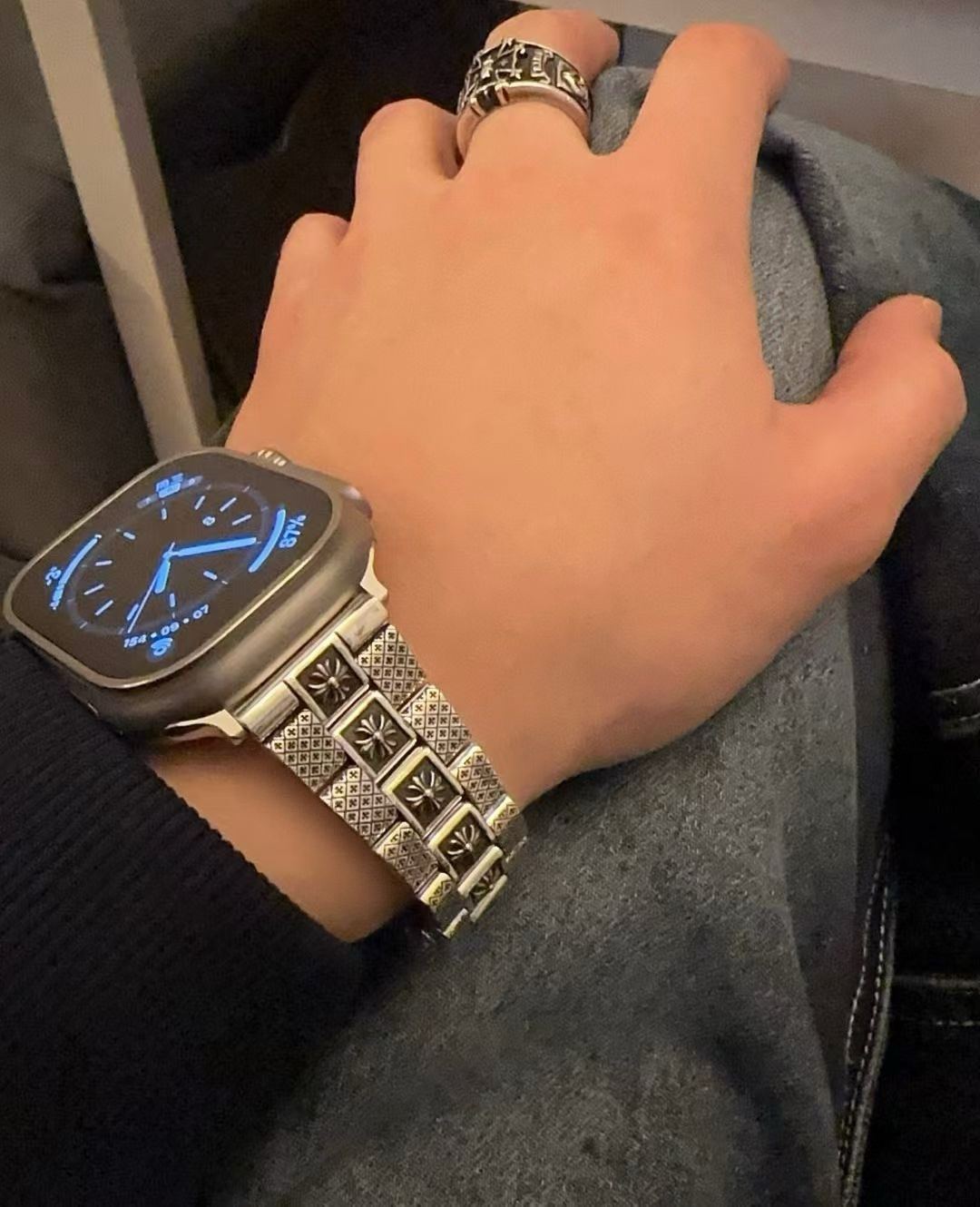 Chrome Hearts Cross Ring - Gothic 925 Sterling Silver Jewelry | David Studio