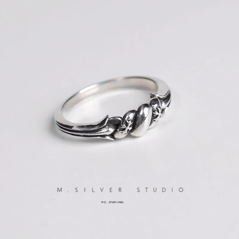 Chrome Hearts Cross Ring - Gothic 925 Sterling Silver Jewelry | David Studio