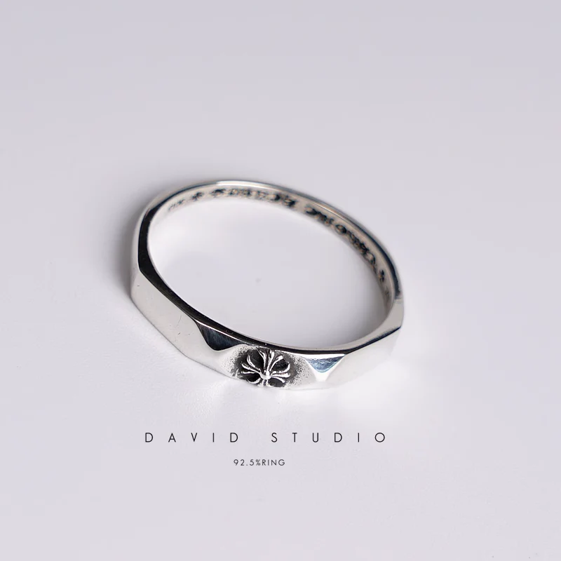Chrome Hearts Cross Ring - Gothic 925 Sterling Silver Jewelry | David Studio