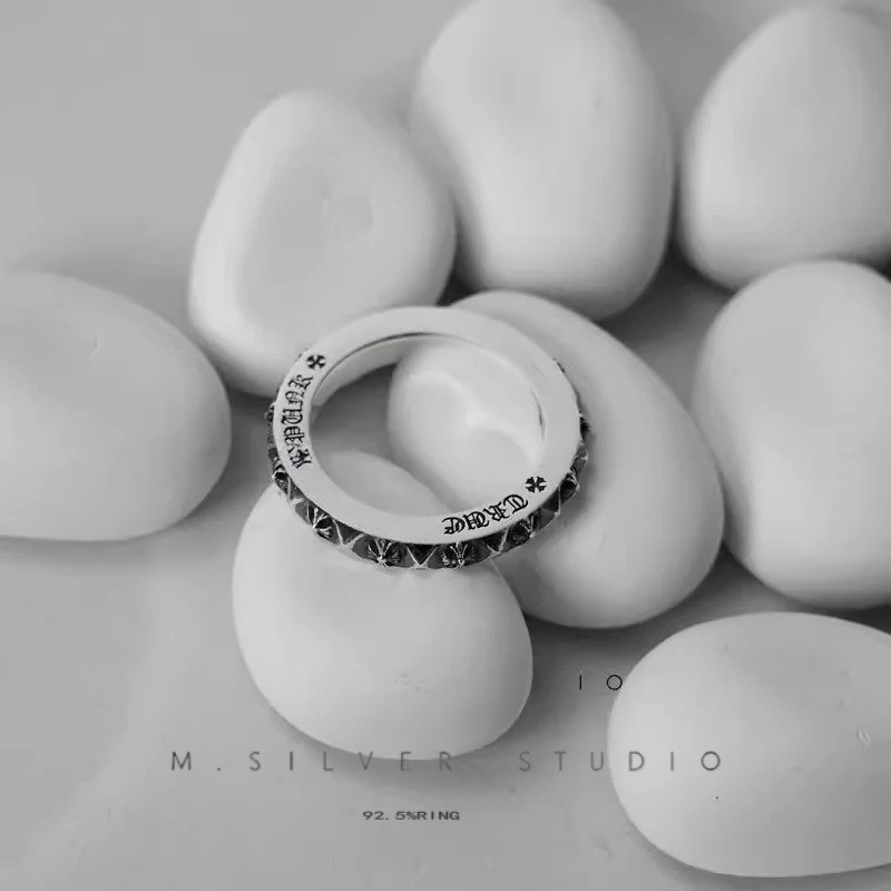 Chrome Hearts Cross Ring - Gothic 925 Sterling Silver Jewelry | David Studio