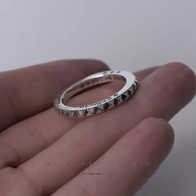 Chrome Hearts Cross Ring - Gothic 925 Sterling Silver Jewelry | David Studio