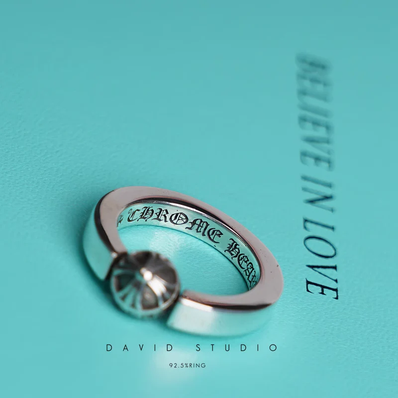 Chrome Hearts Cross Ring - Gothic 925 Sterling Silver Jewelry | David Studio