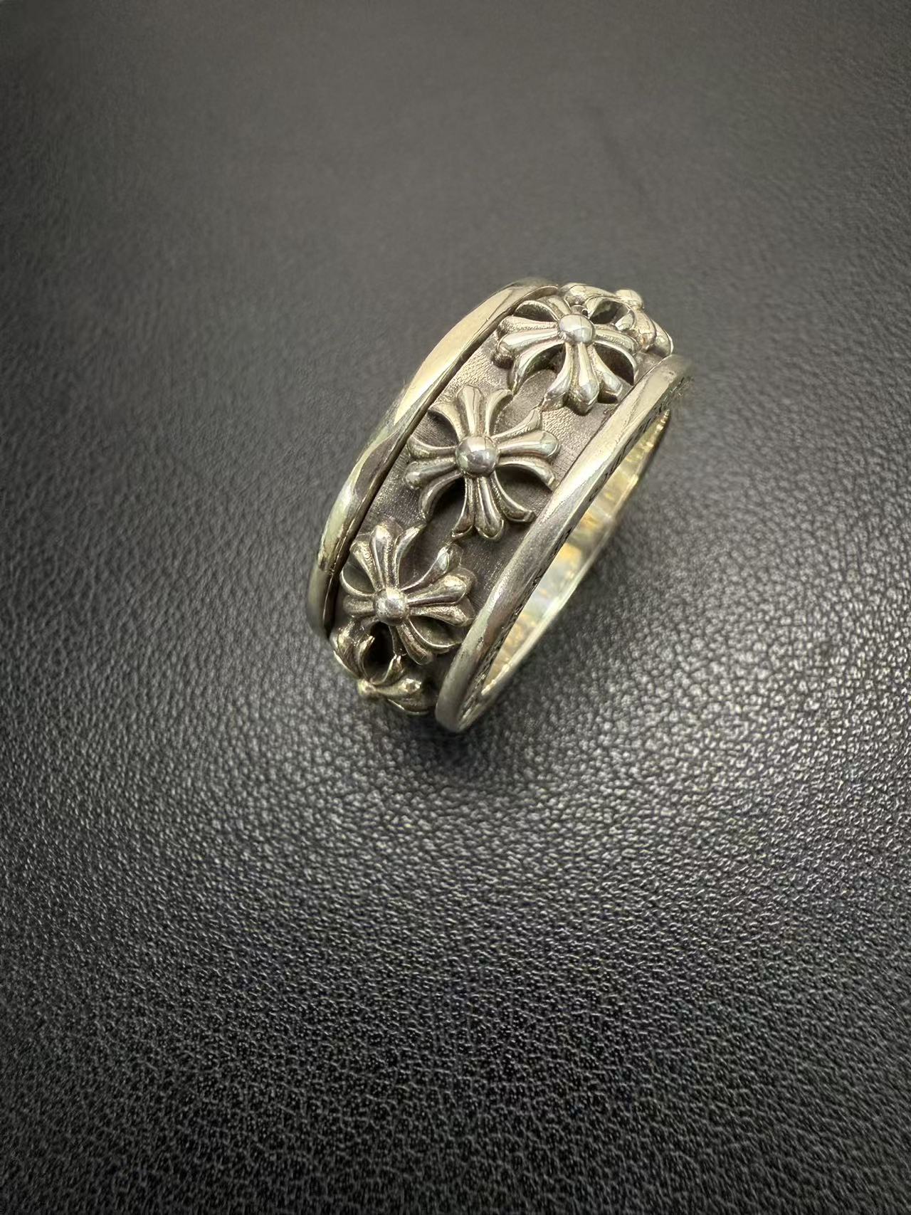 Chrome Hearts Cross Ring - Gothic 925 Sterling Silver Jewelry | David Studio