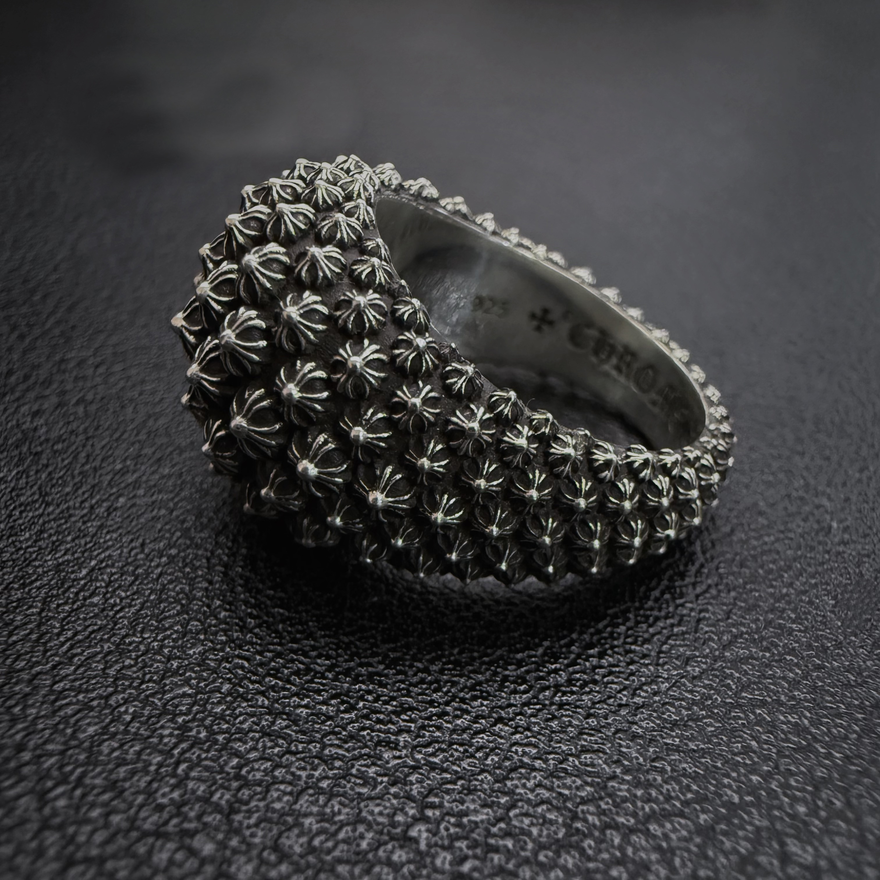 Chrome Hearts Cross Ring - Gothic 925 Sterling Silver Jewelry | David Studio