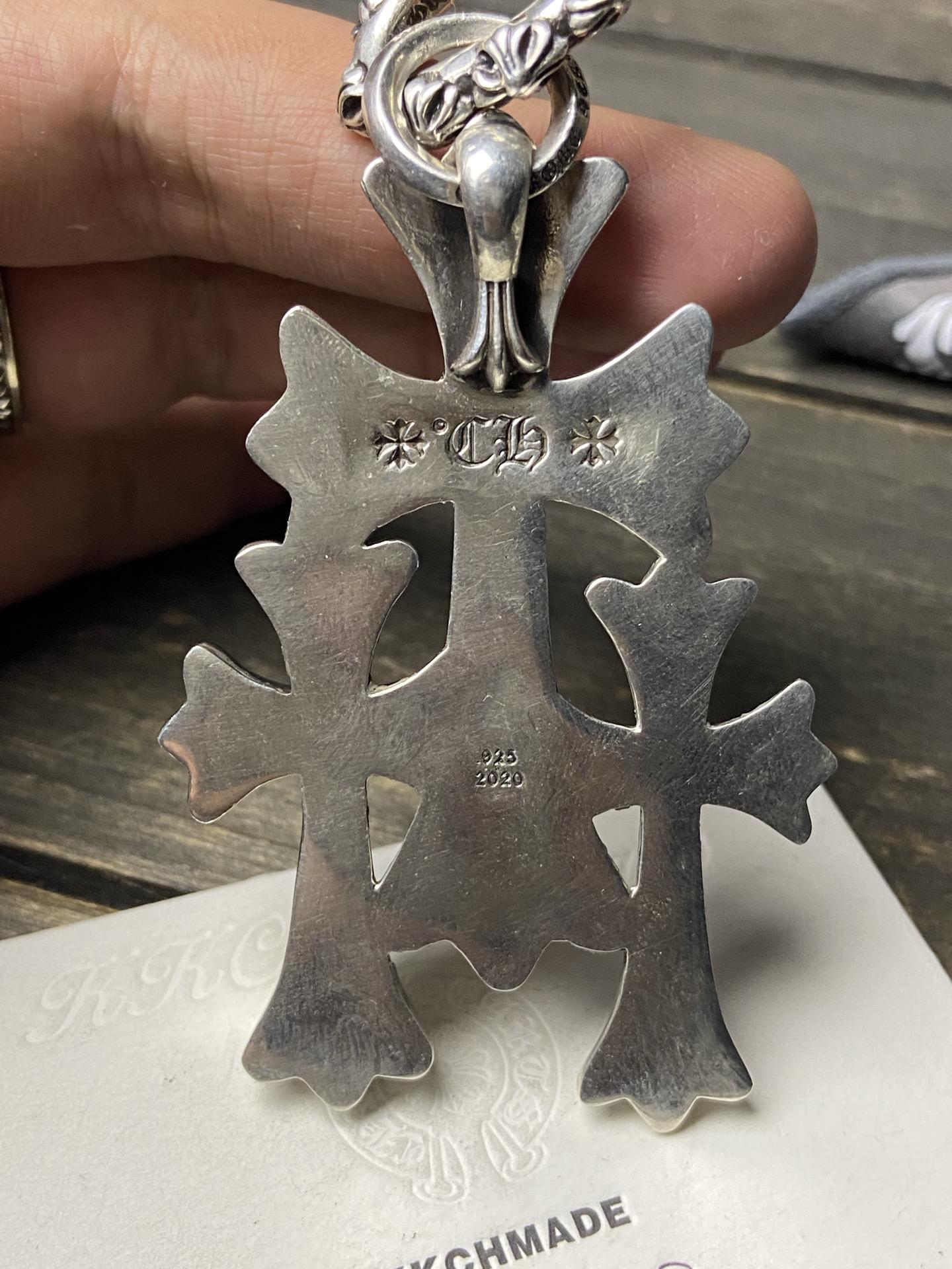 Chrome Hearts Cross Ring - Gothic 925 Sterling Silver Jewelry | David Studio